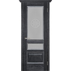 Дверь межкомнатная Вена Версаче Черная патина