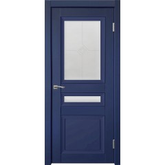 Дверь межкомнатная Деканто 3 Синий бархат