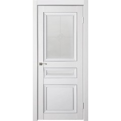 Дверь межкомнатная Деканто 4 Белый бархат