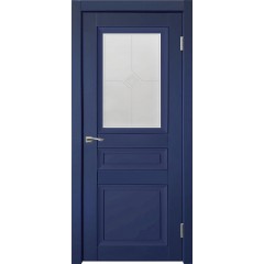 Дверь межкомнатная Деканто 4 Синий бархат