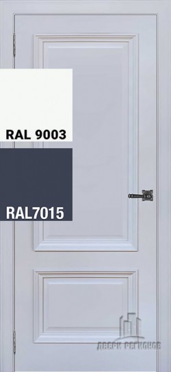 Дверь межкомнатная Неаполь 1 Ral-7015, Ral-9003