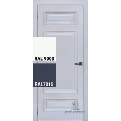 Дверь межкомнатная Неаполь 3 Ral-7015, Ral-9003