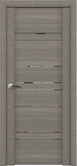 Дверь межкомнатная UniLine 30032 Зеркало Велюр графит