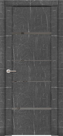 Дверь межкомнатная UniLine Mramor 30039/1 Marable Soft Touch Торос Графит